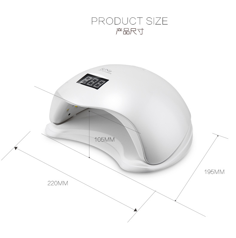 Nail Dryer 48W LED UV Lamp Nail Dryer Fingernail Toenail Gel Curing