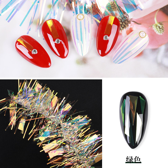 Nail Aurora Glass Paper Nail Decoration - Buy Nail Decoration, Nail ...